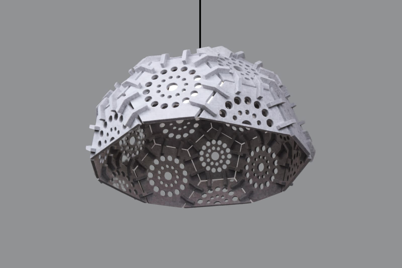 Aaroha sculptural pendant light fixture