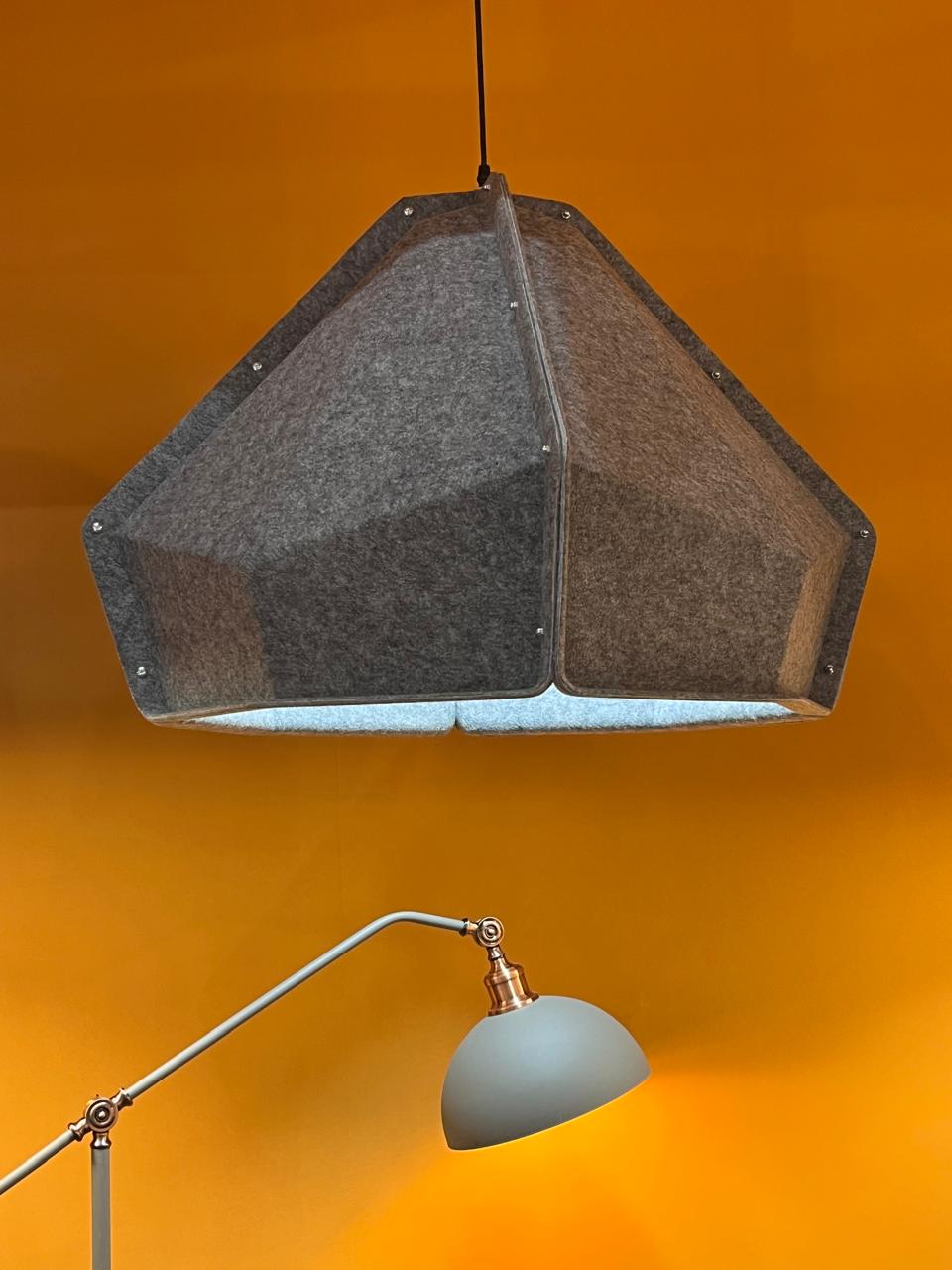 Aaroha fabric dome pendant light
