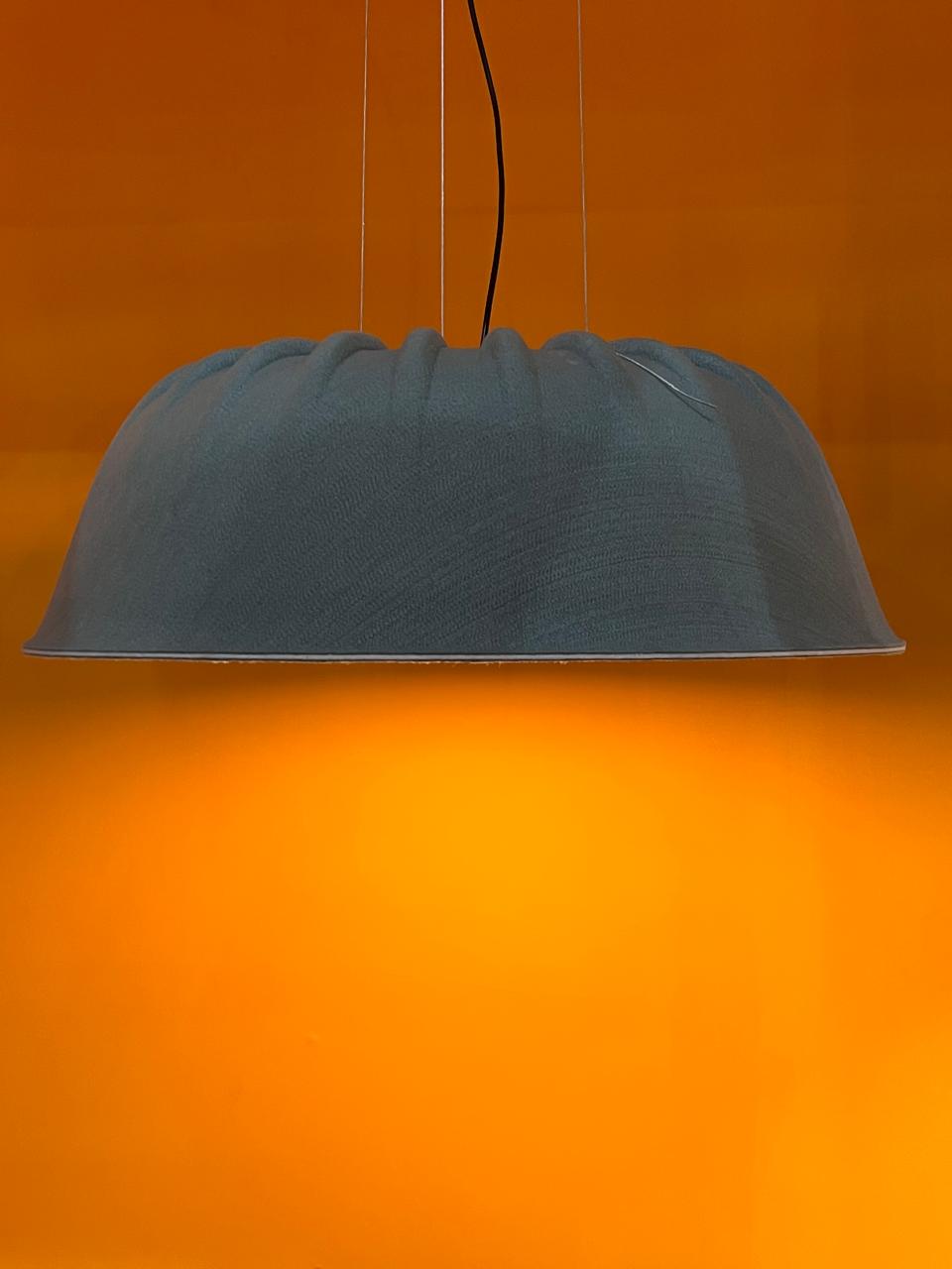 Aaroha ribbed dome pendant light, alternate view